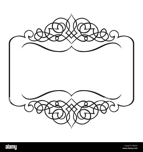 Decorative ribbon frame, artistic border Stock Vector Image & Art - Alamy