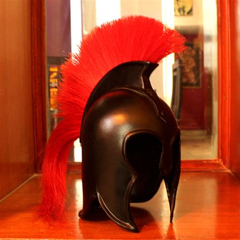 Vintage Black Spartan Helmet for Home Decor Small - My Indian Brand