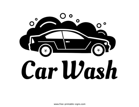 Printable Car Wash Sign – Free Printable Signs