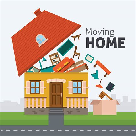 Moving House Clip Art, Vector Images & Illustrations - iStock