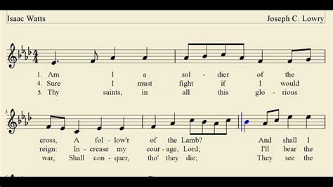 Am I A Soldier Of The Cross? - Church Song Gospel Hymn - MIDI Church Songs - YouTube