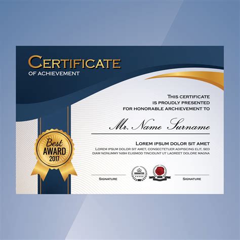 FREE Certificate of acheivement template | Free certificate templates, Certificate of ...