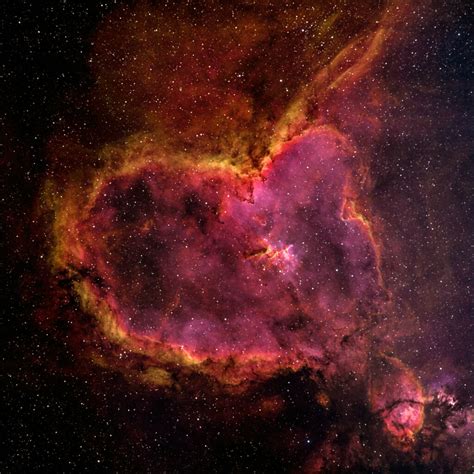 Heart Nebula, IC 1805, Hydrogen Red Palette - Michael Adler Earth and Sky Imaging