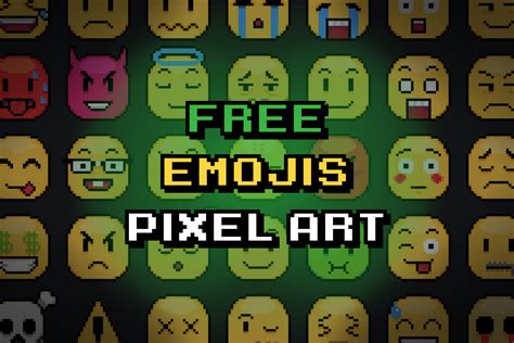 Free emojis pixel art | 2D Icons | Unity Asset Store