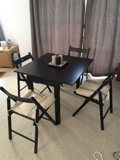 IKEA BJURSTA Extendable Table and Folding Chairs | in Clifton, Bristol | Gumtree