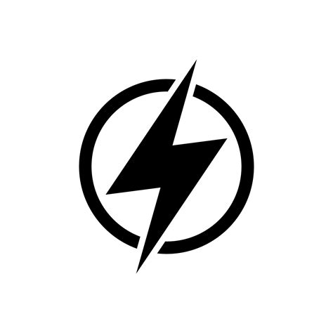 Lightning, electric power vector logo design element. Energy and thunder electricity symbol ...