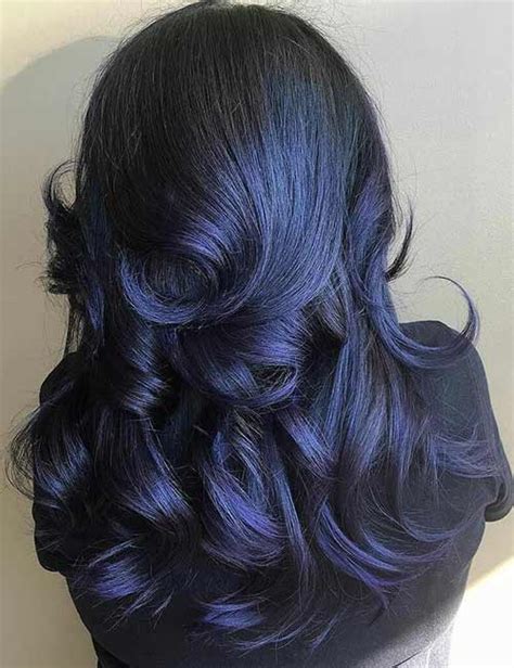 20 Amazing Blue Black Hair Color Looks