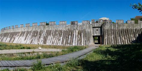 The Trelleborgen in Trelleborg is the only reconstruction of a ring castle from the Viking Age ...