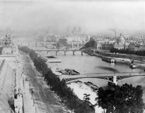 Seine bridges from Henri Giffard's balloon, Paris, 1878 | Flickr
