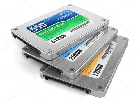 SSD drives, State solid drives, isolated on white background 3d — Stock Photo © aleksanderdnp ...