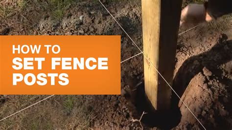 How to Install Fence Posts Step-by-step | The Home Depot Canada - YouTube