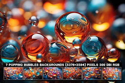 Popping Bubbles 7 Textures Backgrounds - FilterGrade