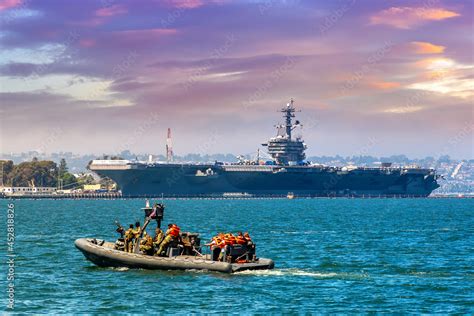 US Naval Base navy guard boat Stock Photo | Adobe Stock