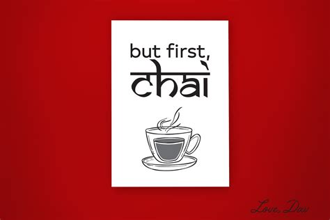 But First, Chai Poster Chai Tea Wall Art Instant Download - Etsy Australia