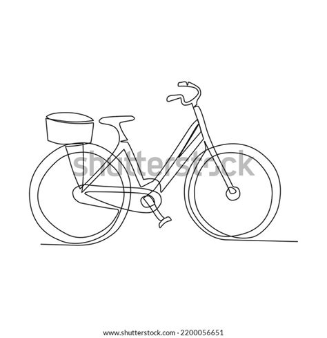 Bicycle Vector Illustration Drawn Line Art Stock Vector (Royalty Free ...