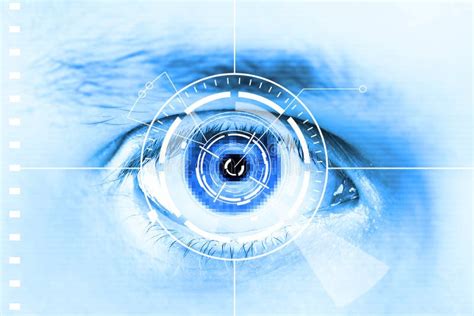 Technology Scan Eye For Security Or Identification Stock Illustration ...