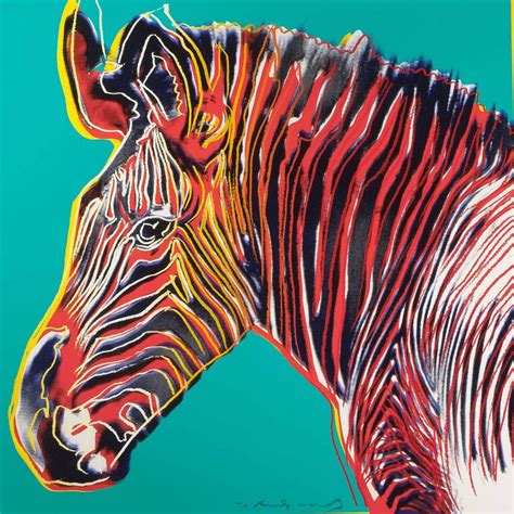 Andy Warhol - Grevy's Zebra 300 by Andy Warhol For Sale at 1stdibs