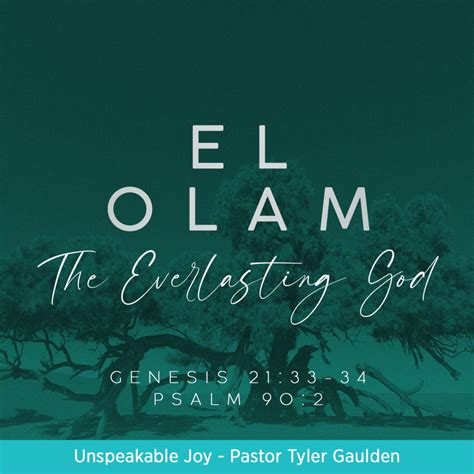 El Olam: The Everlasting God - Church Street Baptist Church