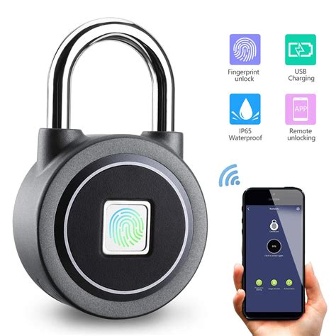 Aliexpress.com : Buy Waterproof Keyless portable Bluetooth smart Fingerprint Lock padlock Anti ...