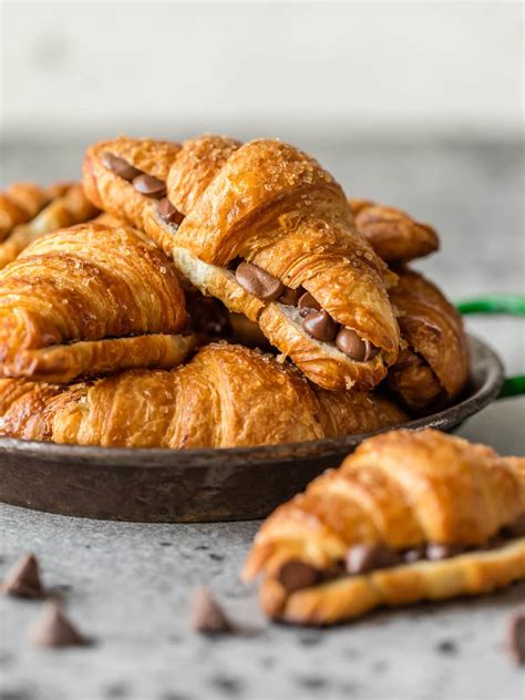 Chocolate Croissant With Coffee