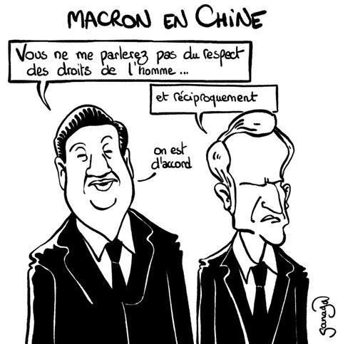 Macron en Chine – Blagues et Dessins