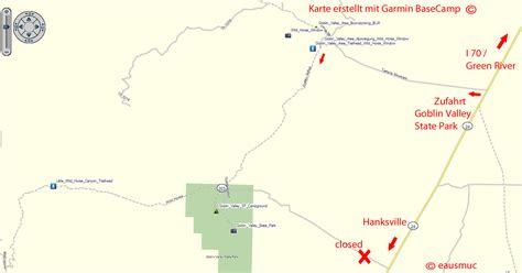 Goblin Valley State Park Map