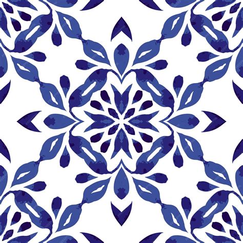 Premium Vector | Gorgeous seamless blue abstract vector pattern