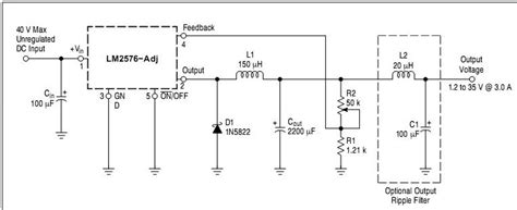 LM2576 lab power supply circuit diagram