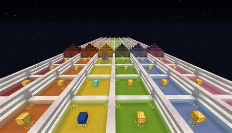 Minecraft Lucky Block Race Map - Large World Map