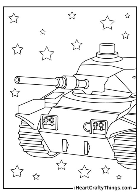 Free Army Tank Coloring Pages