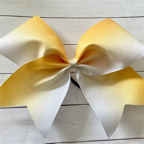 Black and Yellow Gold Cheer Bows - Etsy