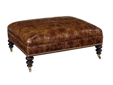 LL7135-44 | Cooper Leather Cocktail Ottoman | Kingstown| Lexington