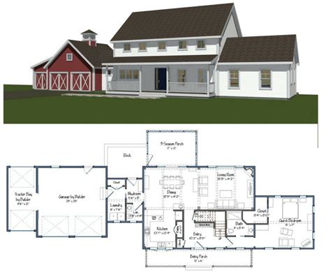 Barn Style Home Floor Plans - Image to u