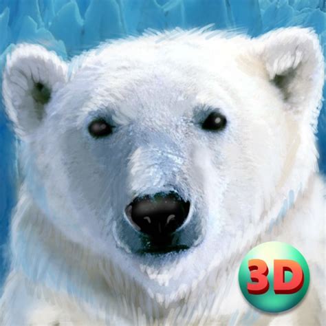 Wild White Polar Bear Simulator iPhone App