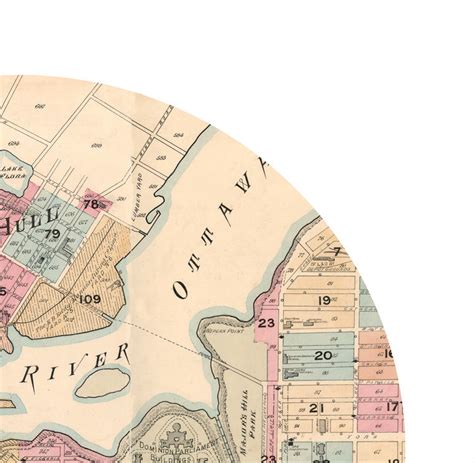 OTTAWA - city poster - city map poster print - VINTAGE MAPS AND PRINTS