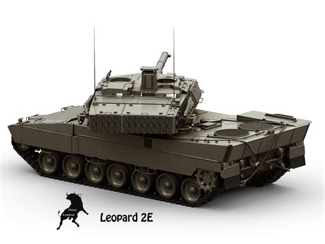 3d leopard tank model