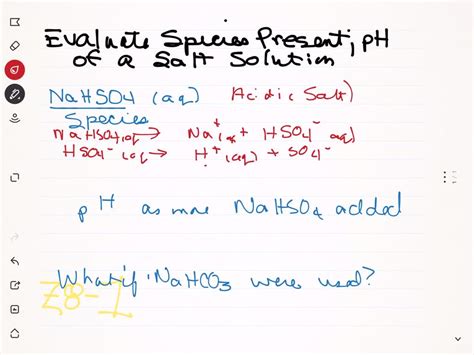 SOLVED:Sodium Hydrogen Sulfate, NaHSO4, Is An Acidic Salt