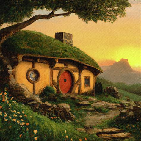 Shire Evening Painting by Esoterica Art Agency - Fine Art America