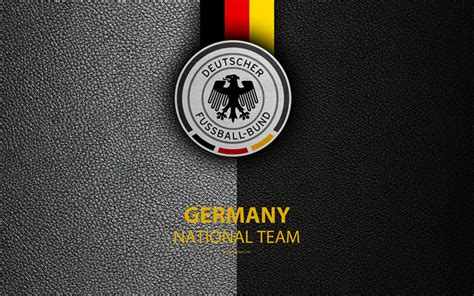 Download wallpapers Germany national football team, 4k, leather texture ...