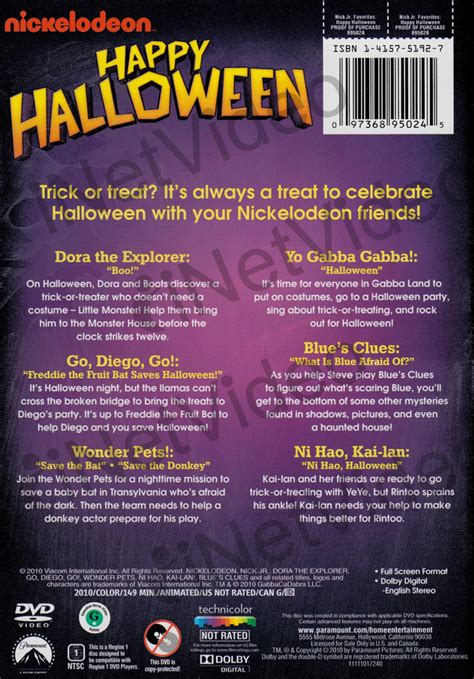 Happy Halloween (Nickelodeon) on DVD Movie