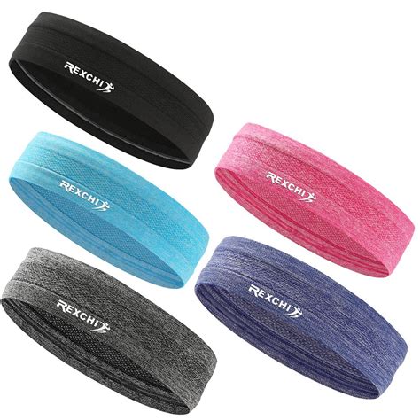 Non Slip Sweatbands Headbands for Yoga Basketball Running Sports ...