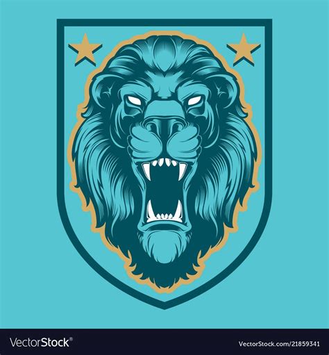 Roaring Lion Head Mascot Royalty Free Vector Image - vrogue.co