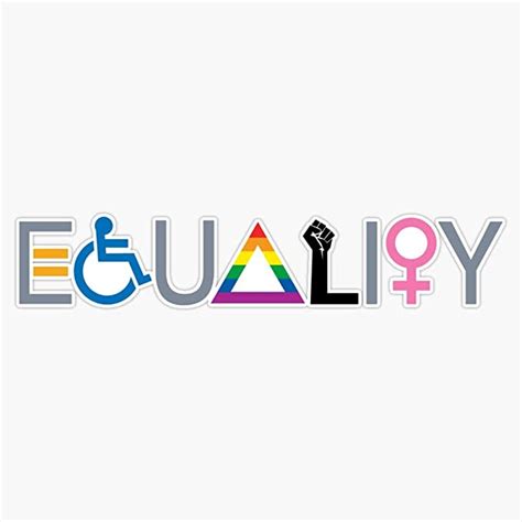 Promote Equality with this Waterproof Bumper Sticker