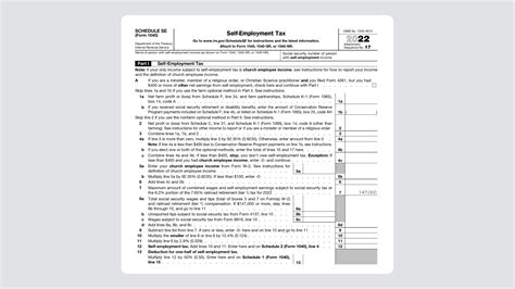 A Step-by-Step Guide to the Schedule SE Tax Form