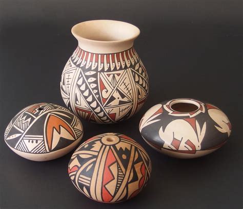 Sold Price: NATIVE AMERICAN POTTERY (4) - Invalid date PDT