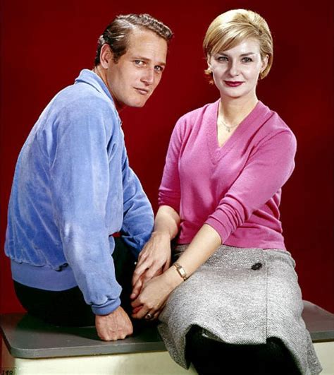 Paul and second wife Joanne Woodward in a 1964 photo. The two married in 1958 and celebrated ...