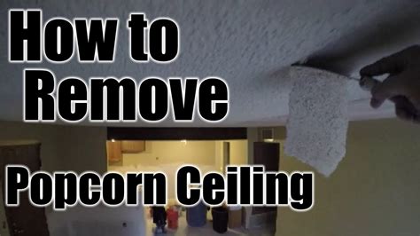 DIY | HOW TO REMOVE POPCORN CEILING | THE HANDYMAN - YouTube