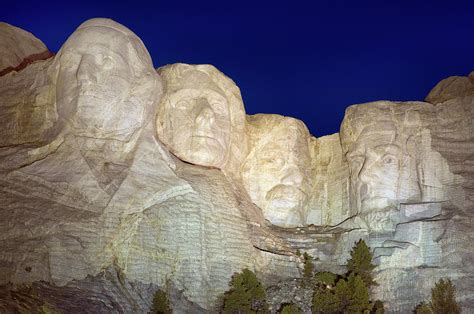 Mt. Rushmore At Night by Mark Edward Harris