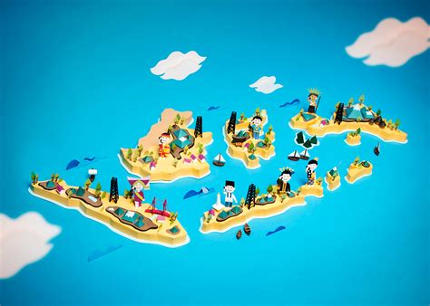 Indonesia Archipelago Papercraft on Behance