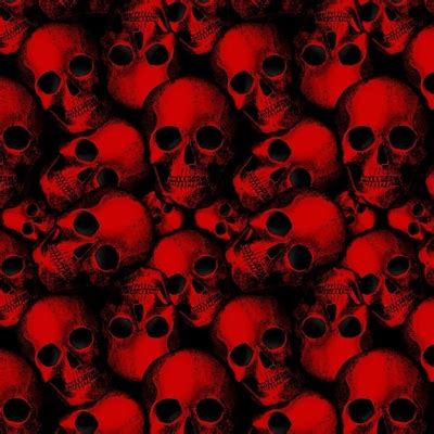 Red Skull Fabric, Wallpaper and Home Decor | Spoonflower